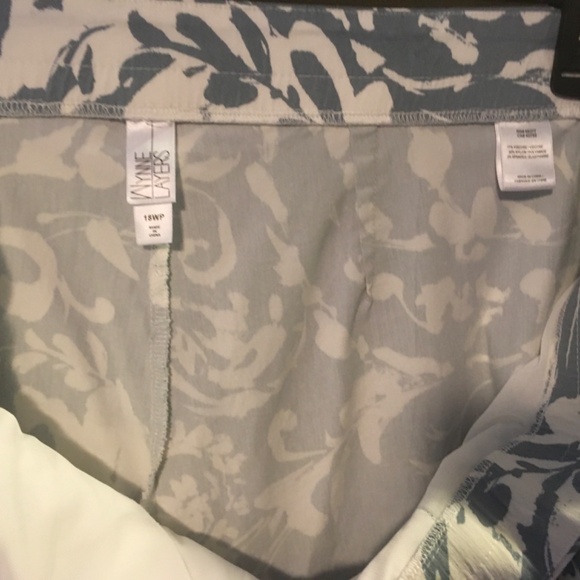 Wynne Layers Blue and White Ankle Pants - Picture 2 of 2